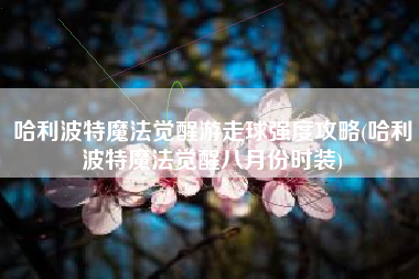 哈利波特魔法觉醒游走球强度攻略(哈利波特魔法觉醒八月份时装)