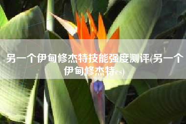 另一个伊甸修杰特技能强度测评(另一个伊甸修杰特es)