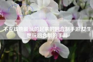 不充钱也能玩的起来的回合制手游,女生想玩回合制的手游