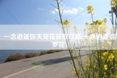 一念逍遥弥天笼花获取攻略(一念逍遥婆罗花)