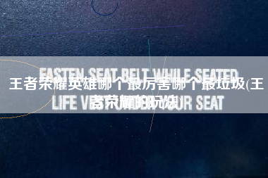 王者荣耀英雄哪个最厉害哪个最垃圾(王者荣耀的玩法)