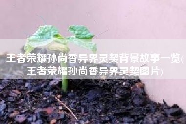 王者荣耀孙尚香异界灵契背景故事一览(王者荣耀孙尚香异界灵契图片)