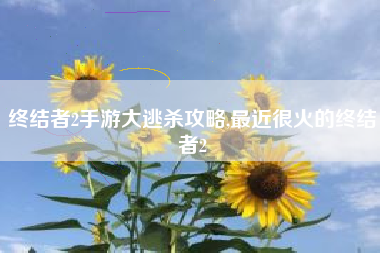 终结者2手游大逃杀攻略,最近很火的终结者2