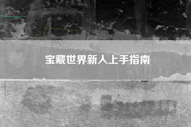 宝藏世界新人上手指南