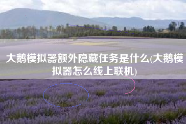 大鹅模拟器额外隐藏任务是什么(大鹅模拟器怎么线上联机)