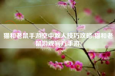 猫和老鼠手游空中救人技巧攻略(猫和老鼠游戏官方手游)