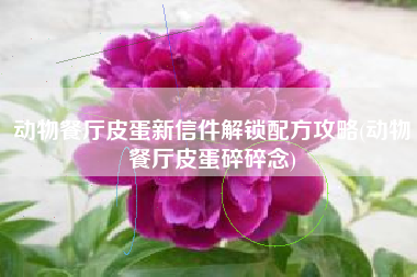 动物餐厅皮蛋新信件解锁配方攻略(动物餐厅皮蛋碎碎念)
