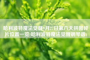 哈利波特魔法觉醒9月27日第六天拼图碎片位置一览(哈利波特魔法觉醒钢琴谱)