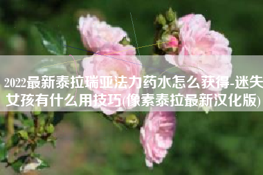 2022最新泰拉瑞亚法力药水怎么获得-迷失女孩有什么用技巧(像素泰拉最新汉化版)