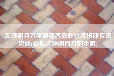 天涯明月刀手游侠客岛胜景录拍照位置攻略(类似天涯明月刀的手游)