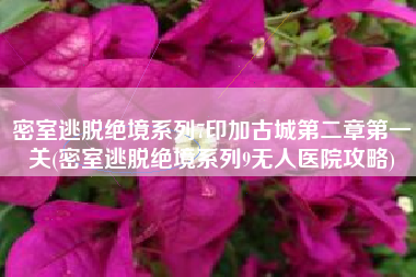 密室逃脱绝境系列7印加古城第二章第一关(密室逃脱绝境系列9无人医院攻略)