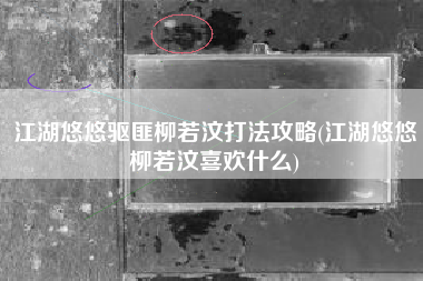 江湖悠悠驱匪柳若汶打法攻略(江湖悠悠柳若汶喜欢什么)