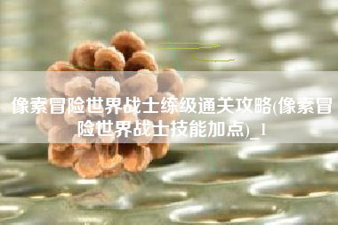 像素冒险世界战士练级通关攻略(像素冒险世界战士技能加点)_1