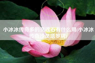 小冰冰传奇多的灵魂石有什么用(小冰冰传奇沙灵塔罗牌)