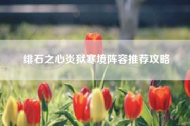 绯石之心炎狱寒境阵容推荐攻略