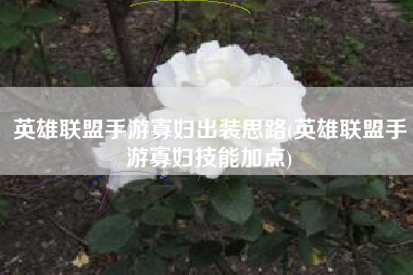 英雄联盟手游寡妇出装思路(英雄联盟手游寡妇技能加点)