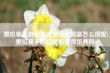 奥拉星手游绘星若逆元化装备怎么搭配(奥拉星手游绘星若值得培养吗)