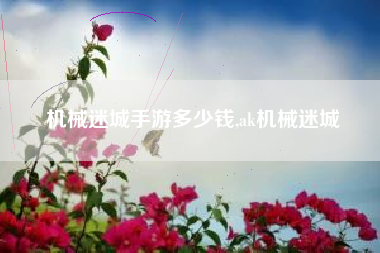 机械迷城手游多少钱,ak机械迷城