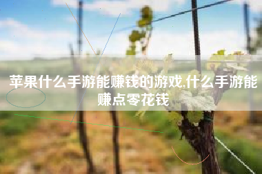 苹果什么手游能赚钱的游戏,什么手游能赚点零花钱