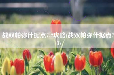 战双帕弥什据点7-2攻略(战双帕弥什据点7-3) 战双帕弥什据点7-2攻略(战双帕弥什据点7-3)