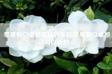苹果和安卓都能玩的手游,苹果和安卓都可以玩的