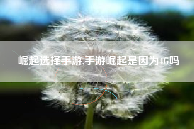 崛起选择手游,手游崛起是因为4G吗