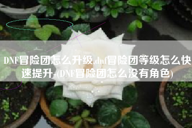 DNF冒险团怎么升级,dnf冒险团等级怎么快速提升-(DNF冒险团怎么没有角色)