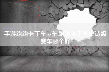 手游跑跑卡丁车 ss车,跑跑卡丁车史诗级赛车哪个好