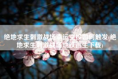 绝地求生刺激战场幸运空投如何触发(绝地求生刺激战场地铁逃生下载)