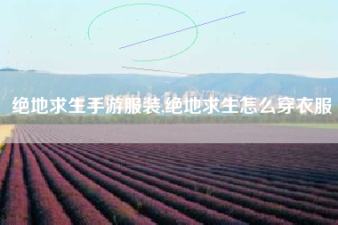 绝地求生手游服装,绝地求生怎么穿衣服