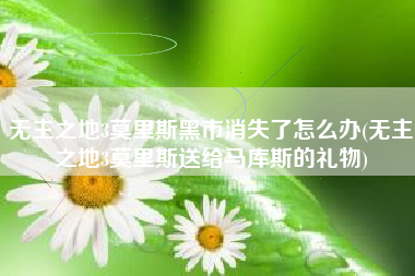 无主之地3莫里斯黑市消失了怎么办(无主之地3莫里斯送给马库斯的礼物)
