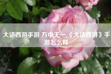 大话西游手游 万中无一,《大话西游》手游怎么样
