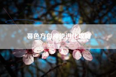 暮色方舟神使进化攻略 暮色方舟神使进化攻略