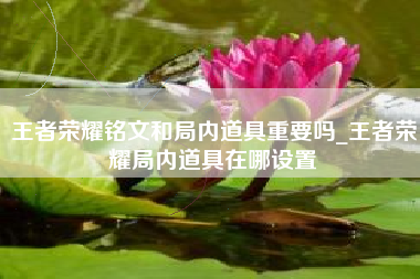 王者荣耀铭文和局内道具重要吗_王者荣耀局内道具在哪设置