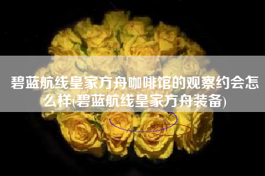 碧蓝航线皇家方舟咖啡馆的观察约会怎么样(碧蓝航线皇家方舟装备)