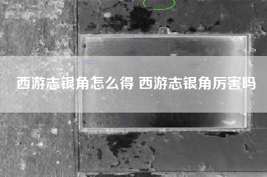 西游志银角怎么得 西游志银角厉害吗