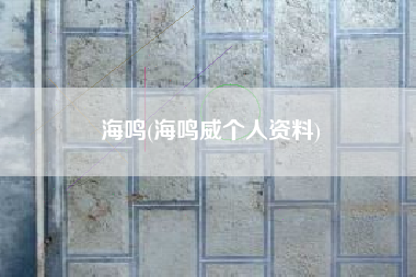 海鸣(海鸣威个人资料)
