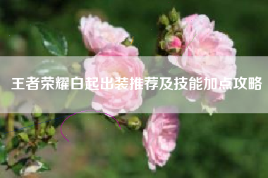 王者荣耀白起出装推荐及技能加点攻略