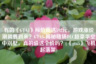 有的《GTA5》标价高达592元，游戏涨价潮就要到来？GTA5-揭秘赌场DLC超豪华空中别墅，真的值这个价吗？(《gta5》飞机起落架)