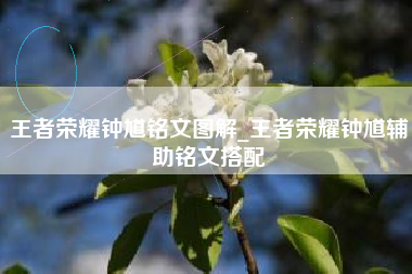 王者荣耀钟馗铭文图解_王者荣耀钟馗辅助铭文搭配
