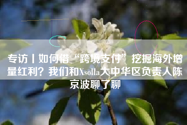专访丨如何借“跨境支付”挖掘海外增量红利？我们和Xsolla大中华区负责人陈京波聊了聊