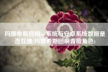 玛娜希斯回响ios系统与安卓系统数据是否互通(玛娜希斯回响青檀角色)