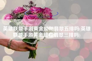 英雄联盟手游黄金能和翡翠五排吗(英雄联盟手游黄金能和翡翠三排吗)