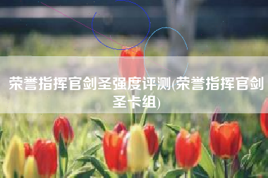 荣誉指挥官剑圣强度评测(荣誉指挥官剑圣卡组)