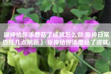 原神给你添蘑菇了成就怎么做(原神日常委托几点刷新）(原神给你添蘑菇了成就)