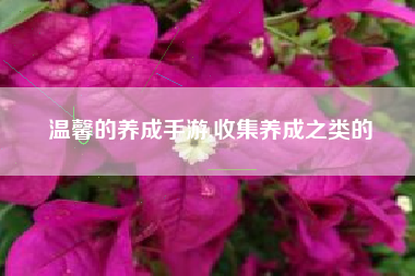 温馨的养成手游,收集养成之类的
