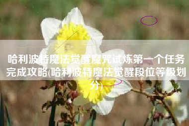 哈利波特魔法觉醒魔咒试炼第一个任务完成攻略(哈利波特魔法觉醒段位等级划分)