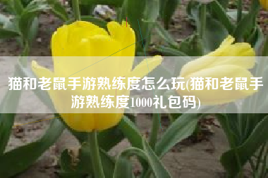 猫和老鼠手游熟练度怎么玩(猫和老鼠手游熟练度1000礼包码)