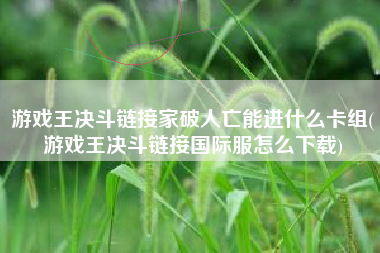 游戏王决斗链接家破人亡能进什么卡组(游戏王决斗链接国际服怎么下载)