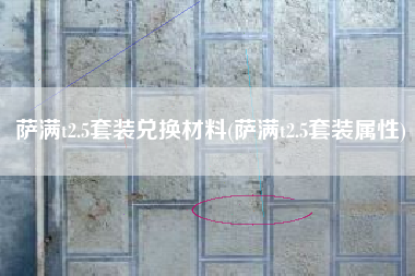 萨满t2.5套装兑换材料(萨满t2.5套装属性)